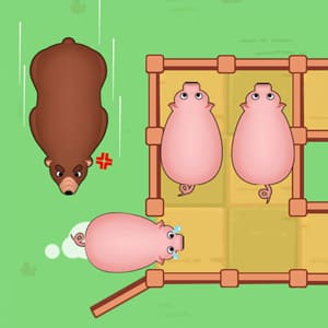 Slide Puzzle: Piggy Move