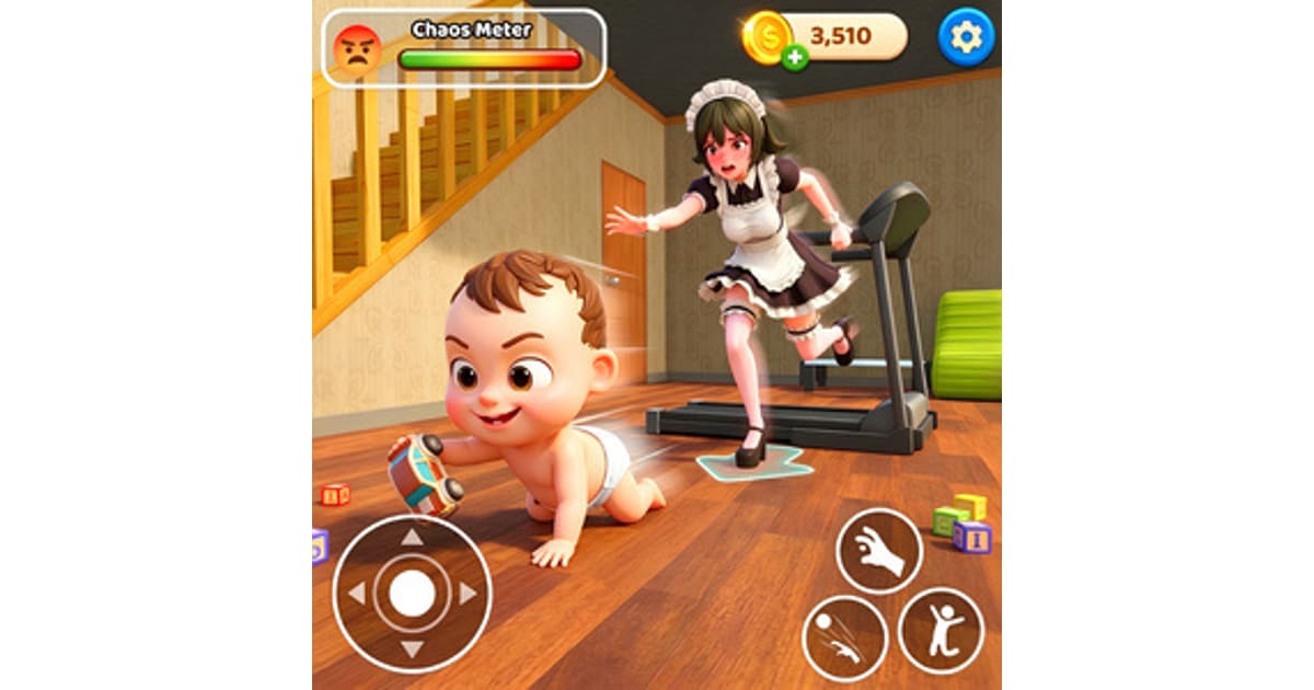 Naughty Baby Prankster: Funny House Mischief Game